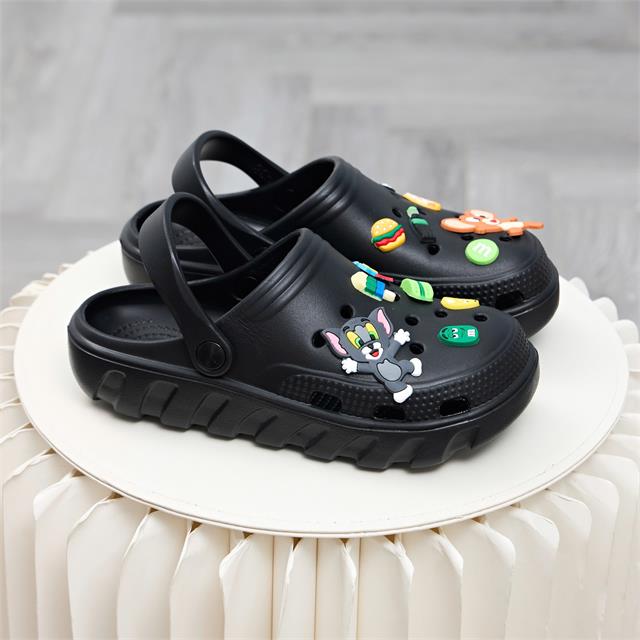 Dép Nữ MWC 8585 - Dép Crocs Nhựa Eva Gắn Charm Tom & Jerry Dễ Thương, Vui Nhộn, Trẻ Trung.