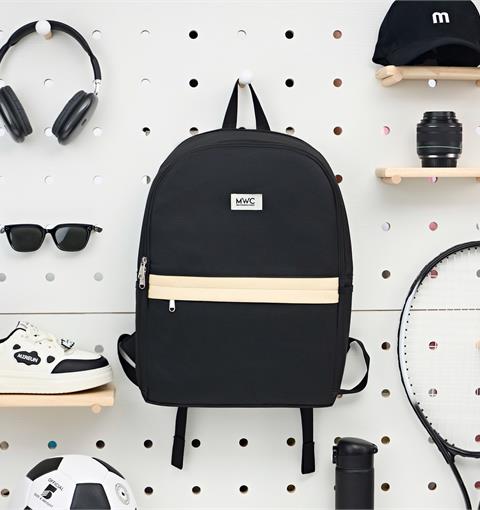 BALO MWC 1267 - Balo Unisex Phối Màu Đen, Be Thanh Lịch, Vừa Thời Trang Vừa Tiện Dụng Đựng Mọi Thứ Bạn Cần.