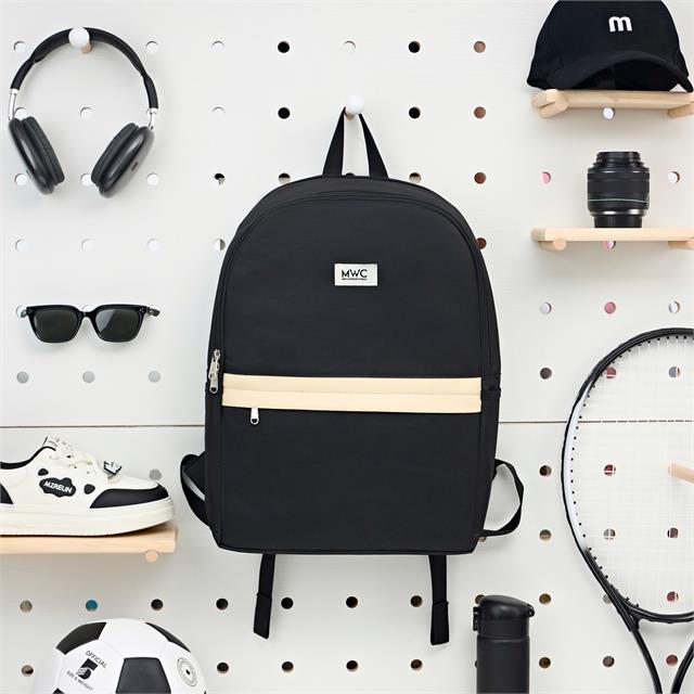 BALO MWC 1267 - Balo Unisex Phối Màu Đen, Be Thanh Lịch, Vừa Thời Trang Vừa Tiện Dụng Đựng Mọi Thứ Bạn Cần.
