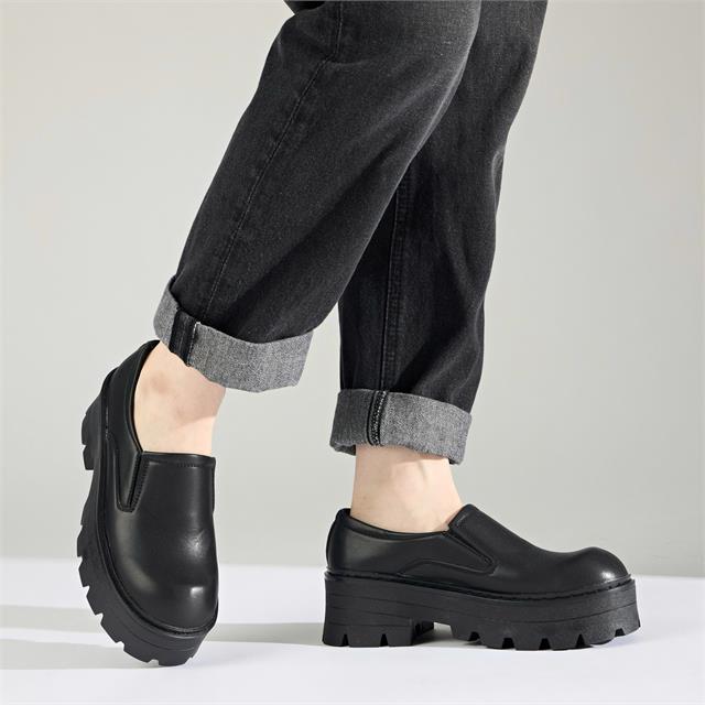 Giày Boot Nam MWC 6809 - Giày Oxford Đê Độn 7cm Siêu Hack Dáng Cho Phong Cách Trendy Hiện Đại, Cá Tính.