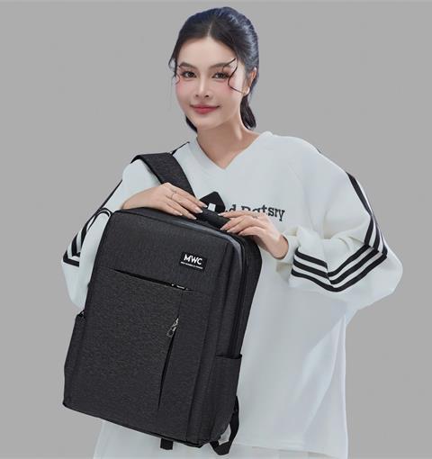 BALO MWC 1215 - Balo Unisex Thời Trang Chống Sốc, Chống Nước, Nhiều Ngăn Siêu Tiện Lợi Dùng Đựng Laptop, Mang Đi Học, Đi Chơi