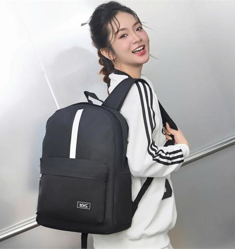 BALO MWC 1277 - Balo Unisex Họa Tiết Đường Kẻ Sinh Động,Thời Trang Nhiều Ngăn Tiện Lợi, Mang Đi Mọi Nơi.