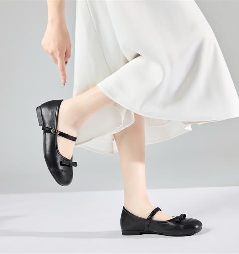 Giày Búp Bê MWC 2329 - Giày Búp Bê Classic Thời Trang Hàn Quốc, Mũi Tròn Phối Nơ Nhỏ Xinh Thanh Lịch, Bền Đẹp.