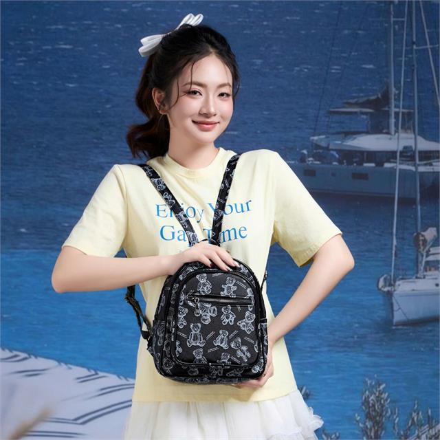 BALO MWC 1293 - Balo Mini Unisex Họa Tiết Gấu Trẻ Trung, Năng Động, Xu Hướng Mới Cho Phong Cách Trẻ Hiện Đại.