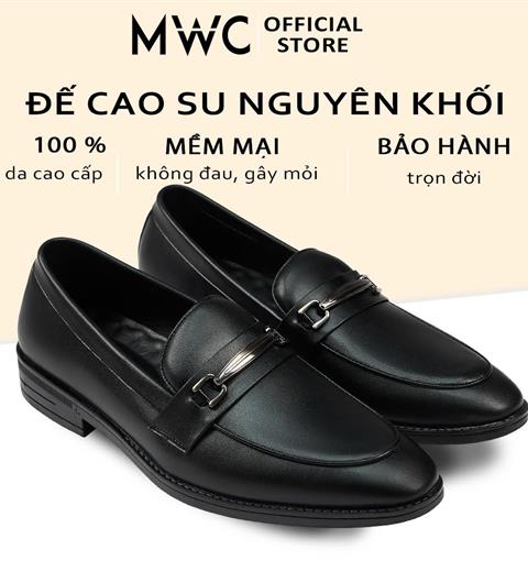 Giày Mọi Nam 6708 - Giày Tây Da Nam Thời Thượng Phối Khóa Kim Loại Tinh Tế, Chất Liệu Bền Đẹp Cho Qúy Ông Lịch Lãm.