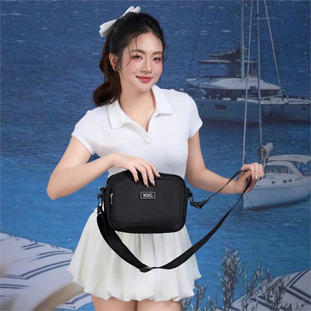 Balô Túi Đeo Chéo MWC 0855 - Túi Đeo Chéo Unisex Hình Chữ Nhật, Bo Tròn, Mềm Mại, Thời Trang.