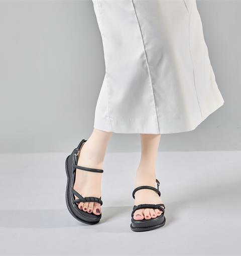 Giày Sandal Nữ MWC E176 - Sandal Nữ Quai Da Mảnh Mềm Thiết Kế Bắt Chéo Độc Đáo, Vừa Vặn, Cực Tôn Dáng.