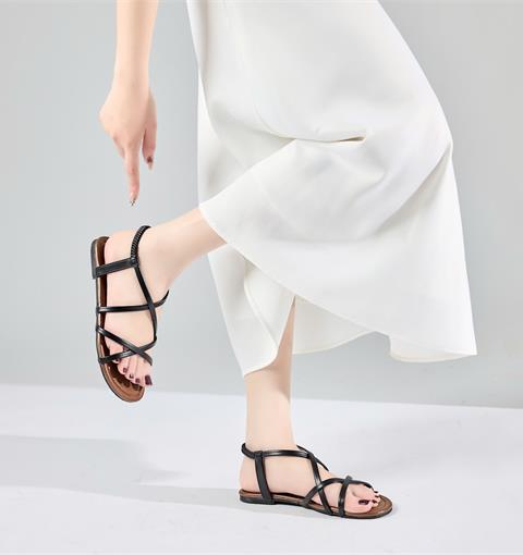 Sandal Nữ MWC E189 - Sandal Nữ Da PU Cao Cấp, Quai Mảnh Mềm, Mịn Đan Chéo Tinh Tế, Lên Đồ Siêu Xinh.
