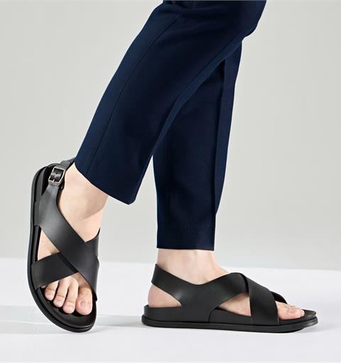 Giày Sandal Nam MWC 7106 - Sandal Nam Quai Bản To Vắt Chéo Đi Học, Đi Chơi, Dạo Phố Thoải Mái, Bền Bỉ, sang Trọng.