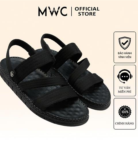 Giày Sandal Nam MWC 7114 - Sandal Nam Quai Vải Dệt Bền Chắc, Có Hoa Văn Chìm Tinh Tế, Mộc Mạc Nhưng Đầy Cá Tính.