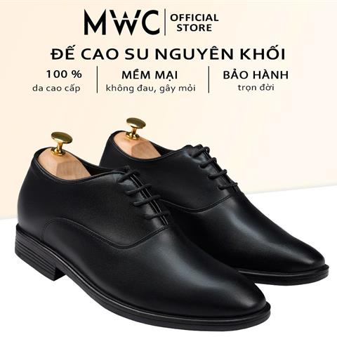 Giày Mọi Nam 6725 - Giày Tây Nam Buộc Dây Cổ Điển, Đế Độn 7cm, Form Mũi Tròn Tinh Gọn, Lịch Lãm, Sang Trọng.