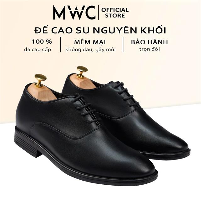 Giày Mọi Nam 6725 - Giày Tây Nam Buộc Dây Cổ Điển, Đế Độn 7cm, Form Mũi Tròn Tinh Gọn, Lịch Lãm, Sang Trọng.