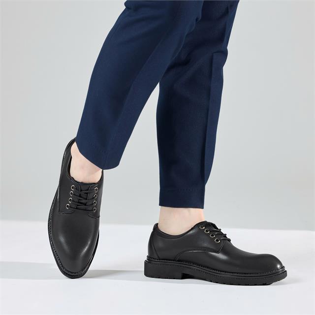 Giày Mọi Nam 6716 - Giày Oxford Mũi Bo Tròn Buộc Dây Thanh Lịch Với Các Đường May Tinh Tế, Lịch Lãm, sang Trọng.