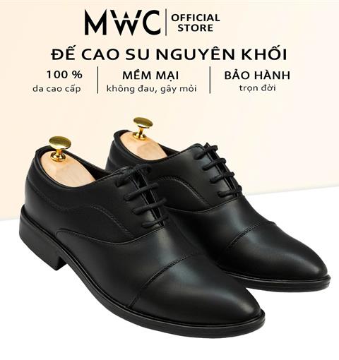 Giày Mọi Nam 6717 - Giày Oxford Mũi Bo Tròn Buộc Dây Giả Với Các Đường May Tinh Tế, Công Sở Lịch Lãm, sang Trọng.