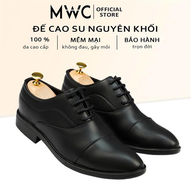 Giày Mọi Nam 6717 - Giày Oxford Mũi Bo Tròn Buộc Dây Giả Với Các Đường May Tinh Tế, Công Sở Lịch Lãm, sang Trọng.