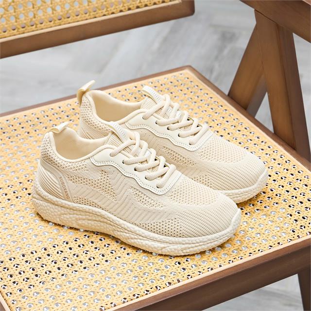Giày Thể Thao Nữ MWC A291 - Giày Thể Thể Sneaker Nữ Cổ Thấp Hoạ Tiết Lưới Nhỏ Thoáng Khí, Êm Nhẹ, Thời Trang.