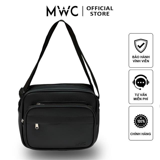 Balô Túi Đeo Chéo MWC 0867 - Túi Đeo Chéo Nam Nữ Da PU, Gọn Gàng, Tiện Dụng Cho Phong Cách Casual Công Sở Nhẹ Nhàng.