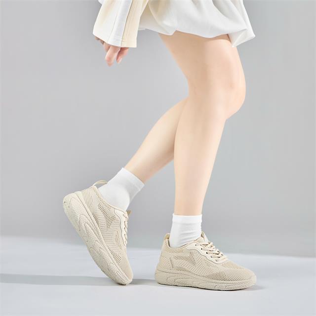 Giày Thể Thao Nữ MWC A291 - Giày Thể Thao Sneaker Nữ Cổ Thấp Hoạ Tiết Lưới Nhỏ Thoáng Khí, Êm Nhẹ, Thời Trang.