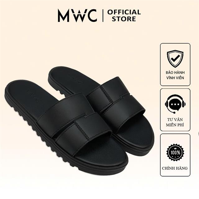 Dép Nam MWC 9222 - Dép Lê Nam Quai Kép Đan Chéo Cá Tính Mạnh Mẽ, Đẳng Cấp Cho Phong Cách Hiện Đại.