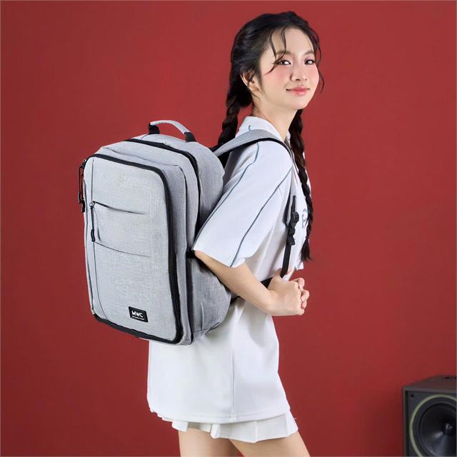 BALO MWC 1193 - Balo Unisex Thời Trang Chống Sốc, Chống Nước, Nhiều Ngăn Siêu Tiện Lợi Dùng Đựng Laptop, Mang Đi Học, Đi Chơi.