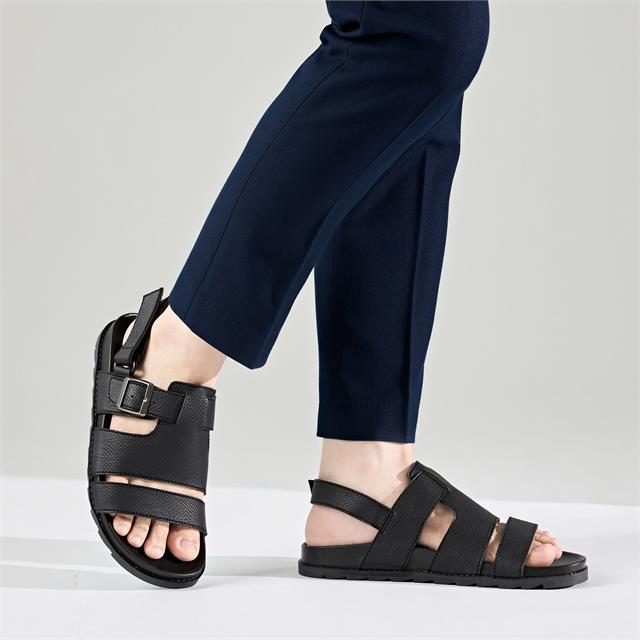 Sandal Nam MWC 7111 - Sandal Nam Da Vân Cao Cấp Nam Tính, Quai Khoá Dán Tiện Lợi, Thanh Lịch, Trẻ Trung, Năng Động.