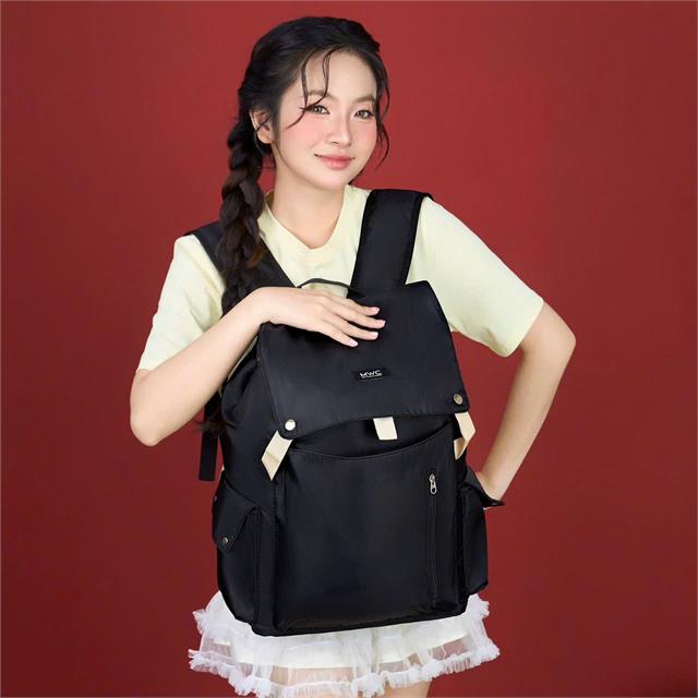 BALO MWC 1270 - Balo Minimalist Có Nắp Nút Cài Kim Loại Thời Trang, Tiện Lợi Đi Học, Đi Chơi, Đi Làm Siêu Bền Đẹp.