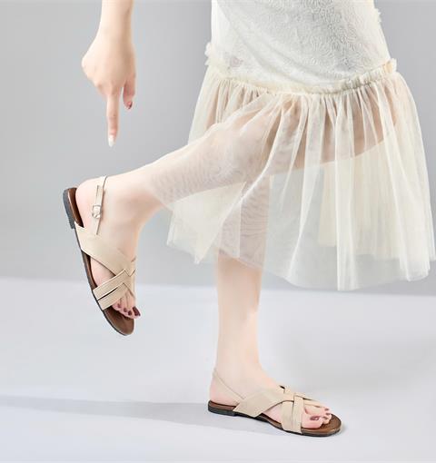 Giày Sandal Nữ MWC E197 - Sandal Nữ Đế Bệt, Da Pu Quai Bản Vừa Bắt Chéo Thanh Lịch, Nữ Tính, Đi Học, Đi Chơi Siêu Bền Đẹp.