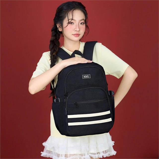 BALO MWC 1296 - Balo Vải Canvas Cá Tính Thời Trang Đi Học, Đi chơi, Du Lịch Gọn Gàng, Chuẩn Gu Và Bền Đẹp.