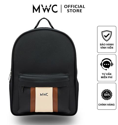  BALO MWC 1312 - Balo Da PU Cao Cấp Phong Cách Casual Đi Học, Đi làm, Đựng Latop, Du Lịch Cool Ngầu.