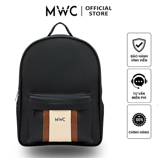  BALO MWC 1312 - Balo Da PU Cao Cấp Phong Cách Casual Đi Học, Đi làm, Đựng Latop, Du Lịch Cool Ngầu.