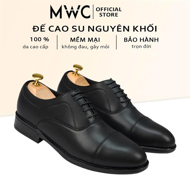 Giày Tây Nam MWC 6739 - Giày Mọi Nam Da Cao Cấp Phối Giây Buộc Thanh Lịch, Trẻ Trung, Sang Trọng, Chuẩn Men.