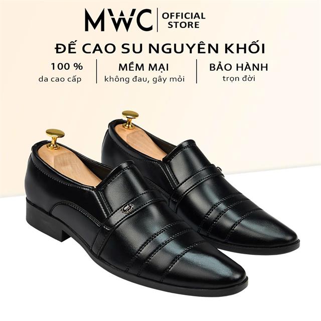 Giày Mọi Nam MWC 6749 - Giày Tây Nam Da Cao Cấp, Mũi Nhọn Tinh Tế, Form Ôm Gọn, Chuẩn Quý Ông Hiện Đại.