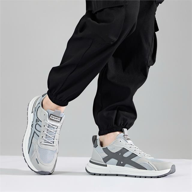 Giày Thể Thao Nam MWC 5850 - Giày Sneaker Nam Cổ Thấp, Mũi Bo Tròn, Da PU Phối Vải Lưới Cao Cấp Êm Ái, Thời Trang.