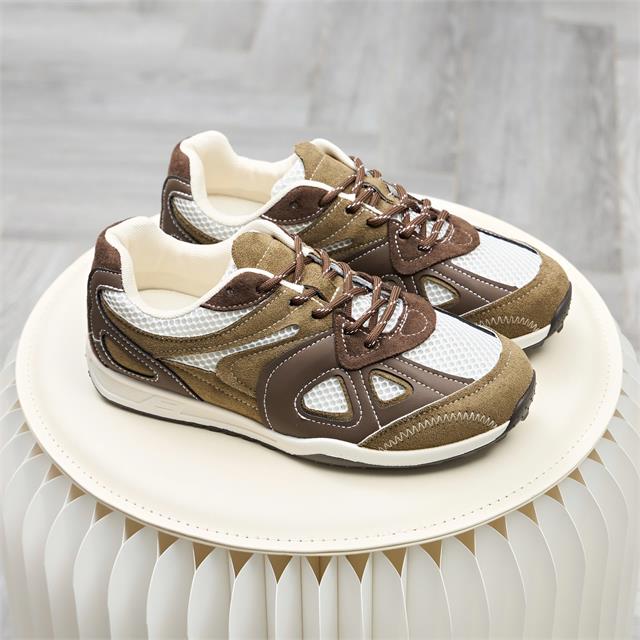 Giày Thể Thao Nữ MWC A342 - Giày Sneaker Nữ Cổ Thấp Da Phối Lưới Dệt Thoáng Khí, Trẻ Trung, Cá Tính, Thời Trang.