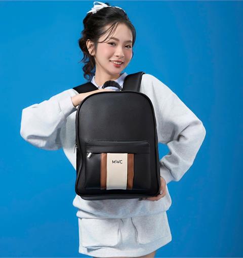  BALO MWC 1312 - Balo Da PU Cao Cấp Phong Cách Casual Đi Học, Đi làm, Đựng Latop, Du Lịch Cool Ngầu.