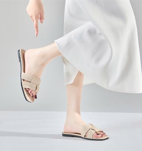 Dép Nữ MWC 8619 - Dép Nữ Đế Bệt Thu Xuân, Quai Bản Đan Chéo Mềm Mại, Nữ Tính, Thanh Lịch, Thời Trang.