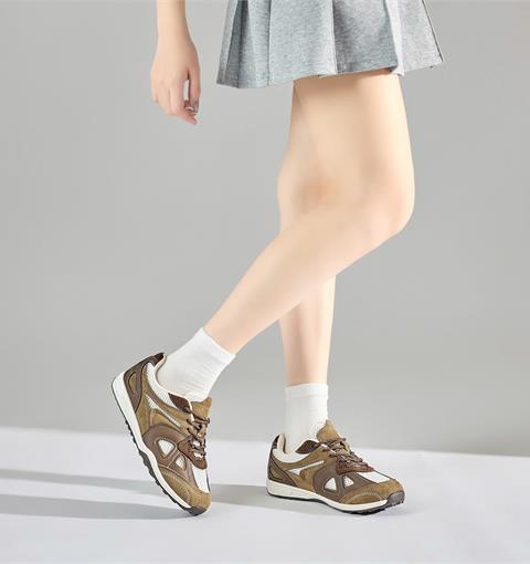 Giày Thể Thao Nữ MWC A342 - Giày Sneaker Nữ Cổ Thấp Da Phối Lưới Dệt Thoáng Khí, Trẻ Trung, Cá Tính, Thời Trang.