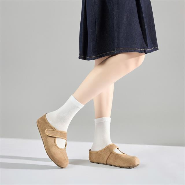 Dép Nữ MWC 8642 - Dép Sục Đế Độn 4P Hở Gót, Mũi Tròn Phối Quai Ngang Có Khoá Dán Cài Chắc Chắn, Trẻ Trung, Năng Động.