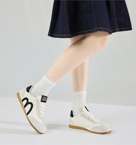 Giày Thể Thao Nữ MWC A331 - Giày Sneaker Nữ Cổ Thấp Da PU Phối Da Lộn Êm Nhẹ, Bền Đẹp, Thời Trang.