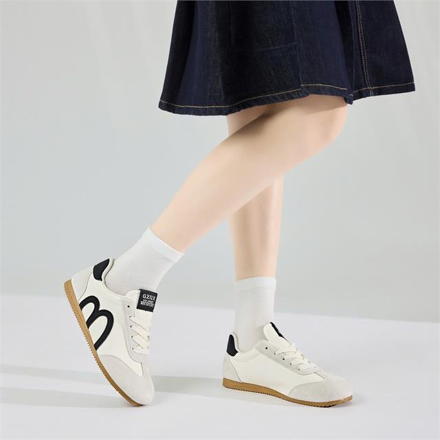 Giày Thể Thao Nữ MWC A331 - Giày Sneaker Nữ Cổ Thấp Da PU Phối Da Lộn Êm Nhẹ, Bền Đẹp, Thời Trang.