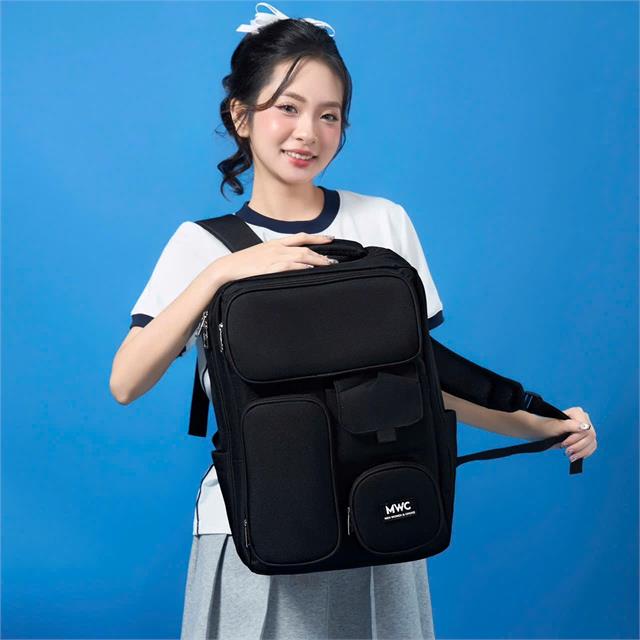 BALO MWC 1173 - Balo Unisex Thời Trang Chống Sốc, Chống Nước, Nhiều Ngăn Siêu Tiện Lợi Dùng Đựng Laptop, Mang Đi Học, Đi Chơi