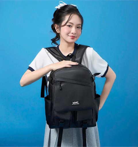 BALO MWC 1204 - Balo Unisex Thời Trang Chống Sốc, Chống Nước, Nhiều Ngăn Siêu Tiện Lợi Dùng Đựng Laptop, Mang Đi Học, Đi Chơi.