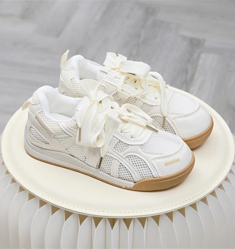 Giày Thể Thao Nữ MWC A371 - Giày Sneaker Nữ, Da Phối Lưới Mesh Thoáng Khí, Đi Học, Đi Chơi, Dạo Phố Êm Nhẹ, Thời Trang.