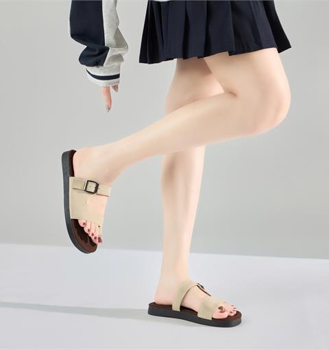 Dép Nữ MWC 8659 - Dép Da Xỏ Ngón Nữ, Quai Ngang Cách Điệu Đi Làm, Dạo Phố, Du Lịch, Đi Biển Êm Nhẹ, Thời Trang.