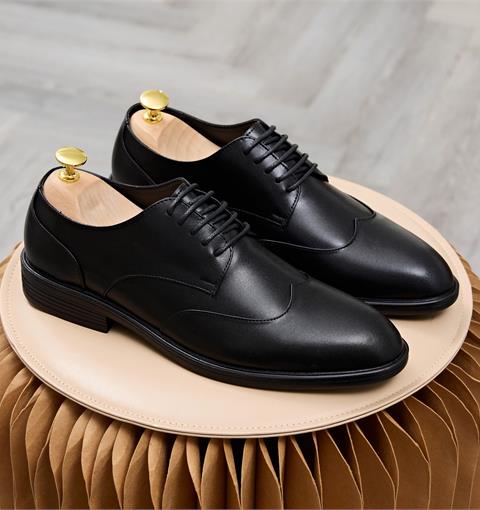 Giày Mọi Nam MWC 6752 - Giày Tây Nam Da Đen, Mũi Bo Tròn Phối Dây Thắt Thanh Lịch, Sang Trọng, Đẳng Cấp Của Phái Mạnh.