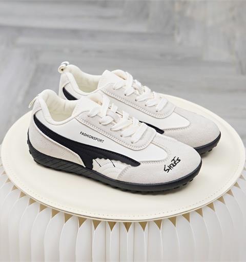 Giày Thể Thao Nữ MWC A365 - Giày Sneaker Nữ Phối Da Lộn Cá Tính, Trẻ Trung, Thời Trang.