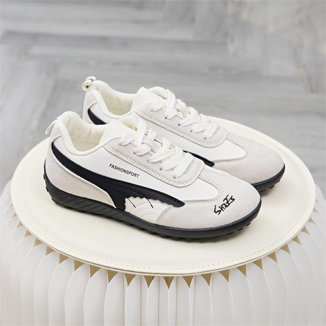 Giày Thể Thao Nữ MWC A365 - Giày Sneaker Nữ Phối Da Lộn Cá Tính, Trẻ Trung, Thời Trang.