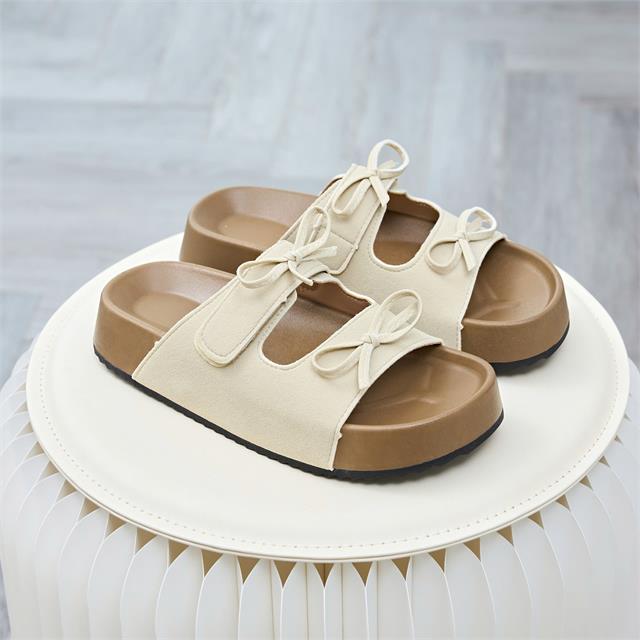  Dép Nữ MWC 8661 - Dép Nữ Hai Quai Ngang Bản Phối Nơ Nhỏ Xinh, Nữ Tính, Thoải Mái, Thời Trang.