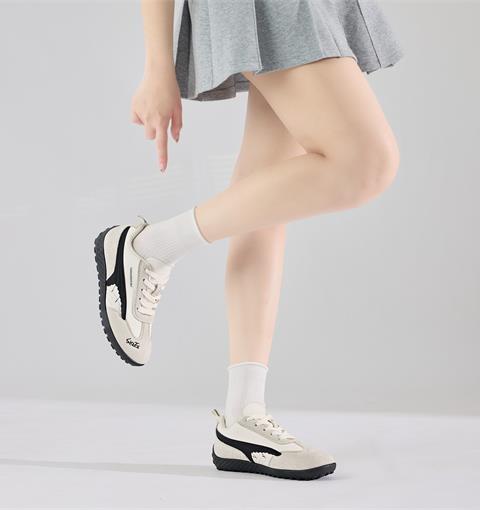 Giày Thể Thao Nữ MWC A365 - Giày Sneaker Nữ Phối Da Lộn Cá Tính, Trẻ Trung, Thời Trang.