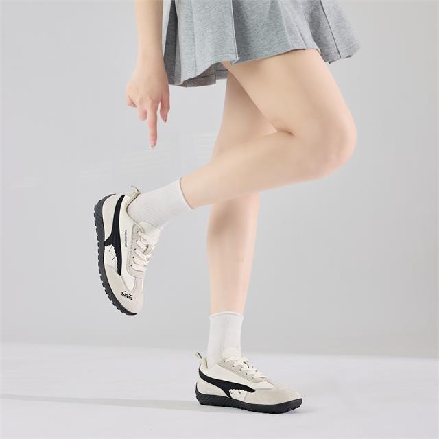 Giày Thể Thao Nữ MWC A365 - Giày Sneaker Nữ Phối Da Lộn Cá Tính, Trẻ Trung, Thời Trang.